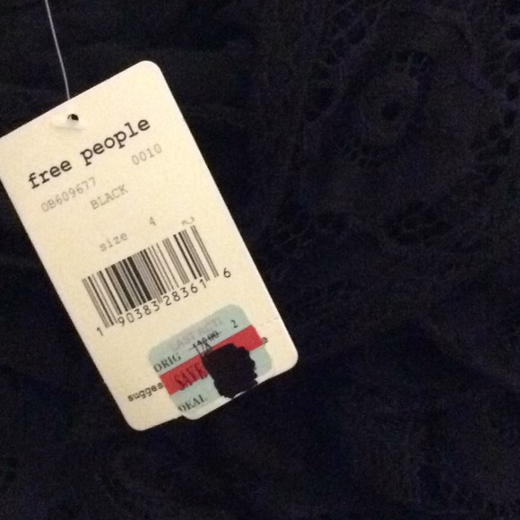 NWT Free People Just Like Honey Lace Black Dress - Picture 6 of 8